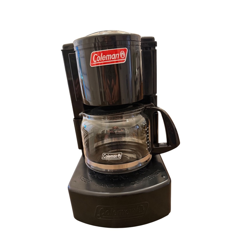 Coleman Camping Drip Coffeemaker 5008 Series 10 Cup Stove Top Coffee Maker Black